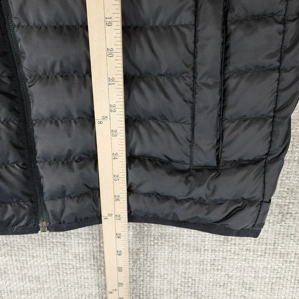 Eddie Bauer Goose Down Puffer Jacket Mens M Black EB650 Chest Pocket Nice!